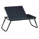 Hordozható notebook asztal, fekete - AU LIT