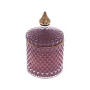 Illatos díszgyertya üveg tárolóban, 190 g, púderrózsaszín - BAYADERE