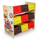 Játékpolc, kalózos, világosbarna - PIRATE