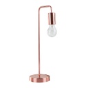 Indusztriális stílusú asztali lámpa, rosegold - EUREKA