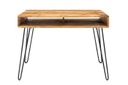 Íróasztal, tárolóhellyel, 110x55cm, mangófa - SCORPIO