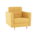 Kárpitos fotel, mustársárga - PYLA