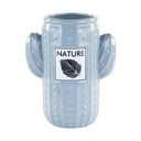 Kaktusz formájú váza, 18 cm, pasztell kék - CACTUS