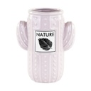 Kaktusz formájú váza, 18 cm, pasztell rózsaszín - CACTUS