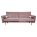 Kattanós bársony kanapéágy, púder - WINDSOR