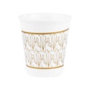 Kerámia pohár 10cl, fehér - ART DECO