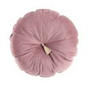 Kerek díszpárna, középen arany rojttal, 38 cm, púderrózsaszín - SULTANE