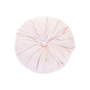 Kerek bársony párna, 40 cm, pasztell rózsaszín - BAYADERE