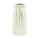 Kerámia váza, 18 cm, pasztell zöld - DRAPEE