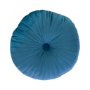 Kerek bársony párna, 38 cm, sötétkék - DISQUE