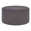 Kerek kordbársony ülőke, szürkésbarna - PUCE