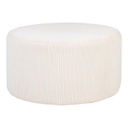Kerek kordbársony ülőke, krémszínű - PUCE
