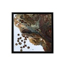 Keretezett falikép 40x40 cm, absztrakt - BOTROIDE