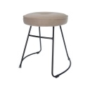 Kerek modern szék, melegszürke - BRISTOL