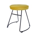 Kerek modern szék, okkersárga - BRISTOL
