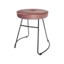 Kerek modern szék, púderrózsaszín - BRISTOL