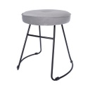 Kerek modern szék, világosszürke - BRISTOL