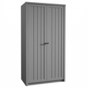 Kétajtós gardróbszekrény, akasztóval, sötétzöld - PROVENCE CHARME