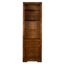 Keskeny könyvespolc 3 fiókkal - TOSCANA