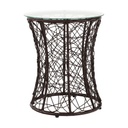 Kerti kisasztal, 47 cm, sötétbarna - NID D'HIRONDELLE