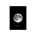 Keretezett falikép, Hold, 50x70 cm, szürke-fekete - PLEINE LUNE