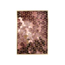 Keretezett falikép, rombusz mozaik mintával, 50x70 cm, rosegold - CALEIDOSCOPE