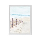Keretezett falikép, tengerpart - MER DU NORD