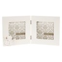 Kinyitható képkeret 2db-os 9x9 cm, angyalkás - ANGELINE