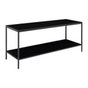 Kétszintes TV állvány, fekete - BITUME NOIR