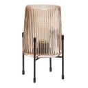 Kis üveg lámpa, LED világítással, 23 cm, bézs - STALAGMITE