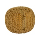 Kötött puff, mustársárga - GALLET