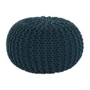 Kötött puff, acélkék - GALLET