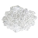 Korall alakú tányéralátét, ezüst - FEUILLE D'ARGENT