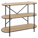 Könyvespolc, 3 lekerekített polccal, császárfa - MARS