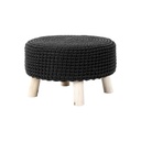 Kötött lábtartó, sötétszürke - RONDOUNET