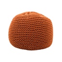 Kötött puff, rozsdavörös - TRICOT