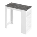 Konyhasziget, 4 polccal, szürke-fehér - BARI