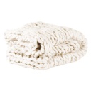 Kötött pléd, 125x150 cm, elefántcsont - CHEVRON