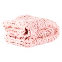 Kötött pléd, 125x150 cm, púderrózsaszín - CHEVRON