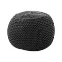 Kötött puff, antracit - TRICOT