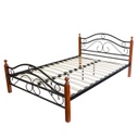 Kovácsoltvas stílusú ágykeret 140x200 cm, íves - BARCELONA