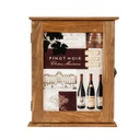 Kulcstartó szekrény széles, boros mintával, világosbarna - PINOT NOIR