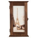 Kulcstartó szekrény keskeny Eiffel mintával sötétbarna - TROCADERO