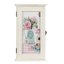Kulcstartó szekrény keskeny bazsarózsa mintával - ROSE
