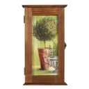 Kulcstartó szekrény keskeny lombosfa mintával - TREE