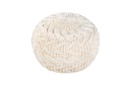 Kötött puff, törtfehér - PELOTTE