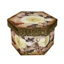 Lakkozott doboz, rózsás mintával - ROSE