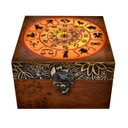 Lakkozott doboz, Horoszkóp mintával - ZODIAC