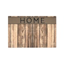 Lábtörlő 40x60 cm HOME felirattal, fa mintával - BIENVENUE