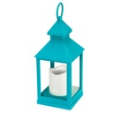 Lámpás LED gyertyával kék - BOHEMIAN NIGHTS